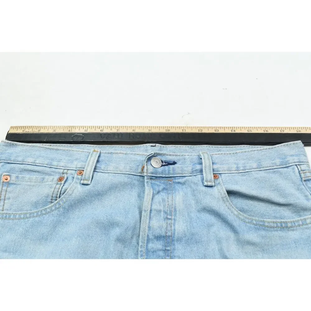 Levis Premium 501 '93 Jeans Mens 34x34 Blue Straight Original Fit Button-Fly
